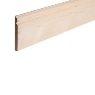 Whitewood Torus Skirting 22mm x 175mm