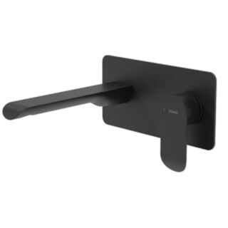 Scope Wall Mounted Basin Mixer Matt Black