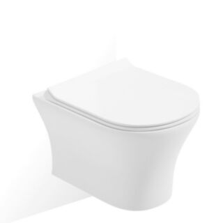 Pena Wall Hung Toilet Sequence Slim Seat