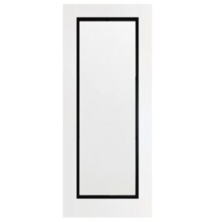 Doras Daiken Shaker Black on White Door All Sizes