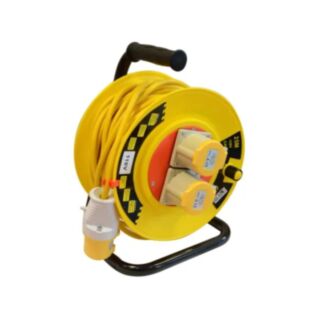 Tala Heavy-Duty Cable Reel 110V 25m 2-Socket