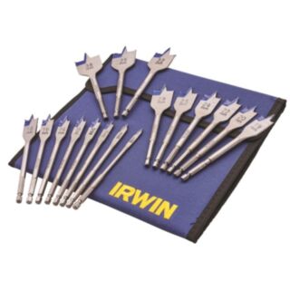 Irwin 17 Piece Flat Wood Bit Set