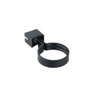 Wavin RoundLine Pipe Or Socket Bracket 68mm Black