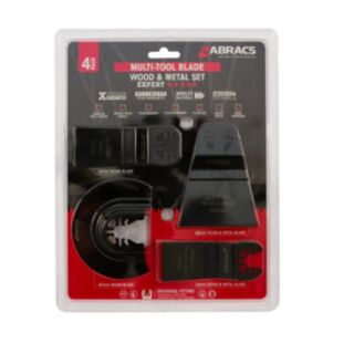 Abracs Multi-Tool Wood & Metal Blade 4 Piece