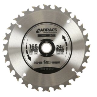 Abracs TCT Blade Wood 165mm x 20mm x 24T (Cordless)