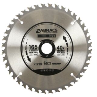 Abracs TCT Blade Wood 165mm x 20mm x 40T (Cordless)