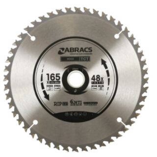 Abracs TCT Blade Wood 165mm x 20mm x 48T (Cordless)