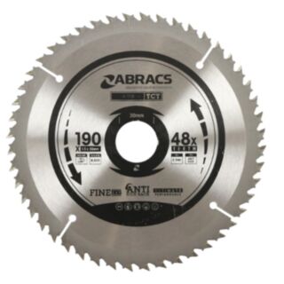 Abracs TCT Blade Wood 190mm x 30mm x 48T