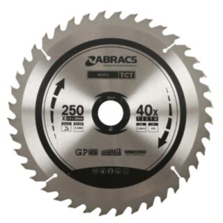 Abracs TCT Blade Wood 250mm x 30mm x 40T
