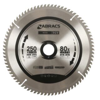 Abracs TCT Blade Wood 250mm x 30mm x 80T