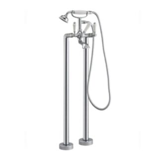 Traditional Lever Floorstanding Bath Shower Mixer Chrome