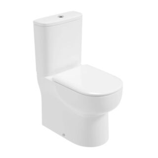 Via Comfort Height Fully Shrouded Closed Coupled Toilet Sequence Seat