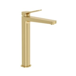 Luta Freestanding Basin Mixer Tap Brushed Gold