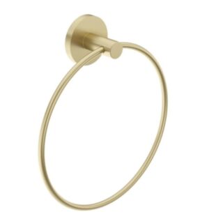 Hakk Towel Ring Brushed Gold