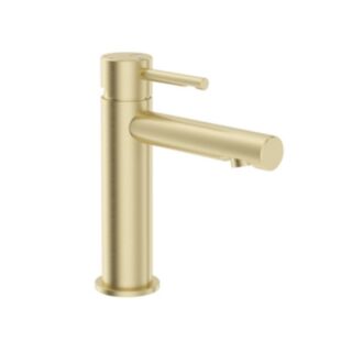 Hakk Basin Mixer Brushed Gold