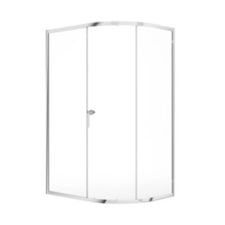 Zeba Single Door Offset Shower Quadrant 1000mm x 800mm