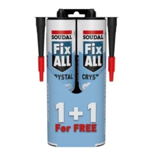 Soudal Fix All Crystal Duo Pack 290ml x 2 Crystal Clear