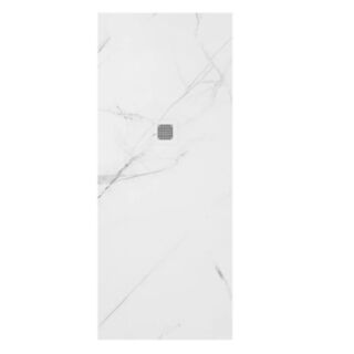 Unity Marble Effect Shower Tray White 1700mm x 700mm