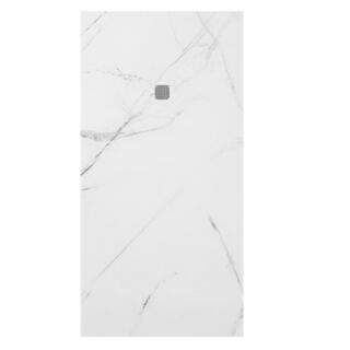 Unity Marble Effect Shower Tray White 1800mm x 900mm