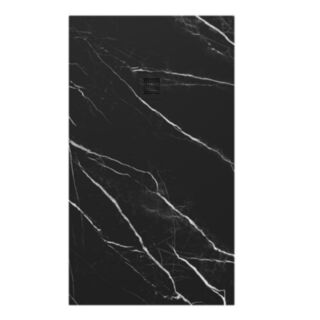 Unity Marble Effect Shower Tray Black 1400mm x 900mm