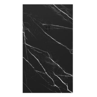 Unity Marble Effect Shower Tray Black 1600mm x 900mm