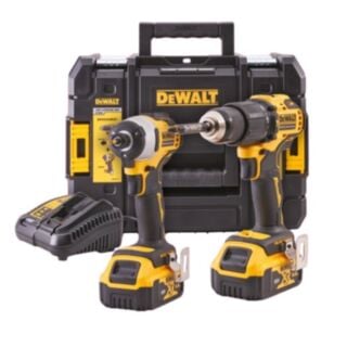 Dewalt 18V Combi & Impact Drill Twin Pack