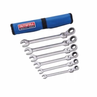 Faithfull Ratchet Combination Spanner Set - 6 Pieces