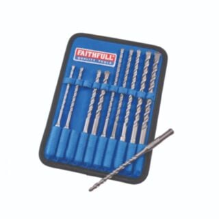 Faithfull 10 Piece SDS Drill Bit Set