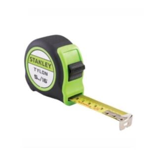 Stanley 5m Hi Vis Green Tylon Pocket Tape Measure