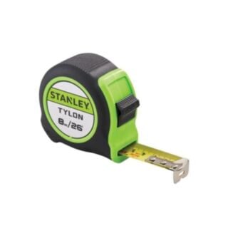 Stanley 8m Hi Vis Green Tylon Pocket Tape Measure