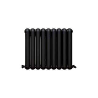 Vaporo Circa Horizontal Radiator 600mm x 650mm Matt Black