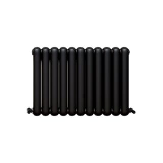 Vaporo Circa Horizontal Radiator 600mm x 790mm Matt Black