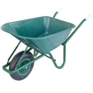 Moy Wheelbarrow Green Plastic Body 100 ltr