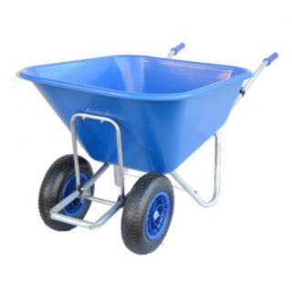 Moy Wheelbarrow Blue Plastic Body 200 ltr