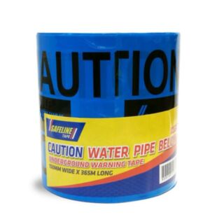 SAFELINE CAUTION WATER PIPE BELOW BLUE WARNING TAPE