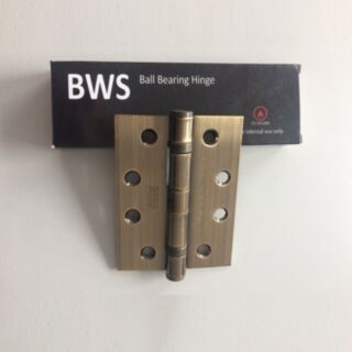Bronze Plated Ball Bearing Hinge 1/2 Hr Fire Rated - Bws12