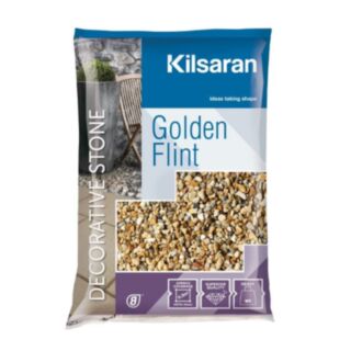 Kilsaran Decorative Stone 25Kg Golden Flint 20mm