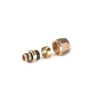 Brass Ip20 Nut & Insert Adaptor To Copper Compression-1 X 26mm