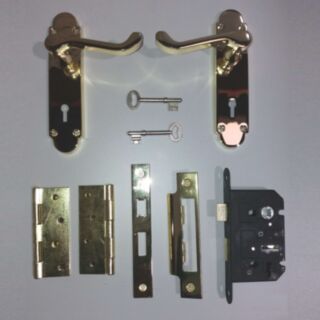 Sonnato Nova  Brass Handle & Lock & 1838Eb Hinges Bw600Pb 