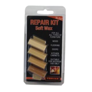 Trojan Soft Wax Repair Kit Light Medium Wood Shades