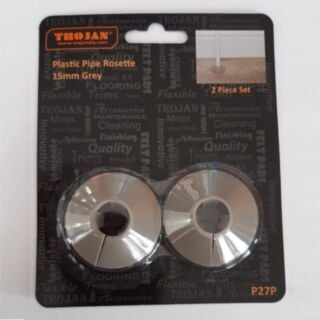 Trojan Radiator Rossette 15mm 2 Pack Grey