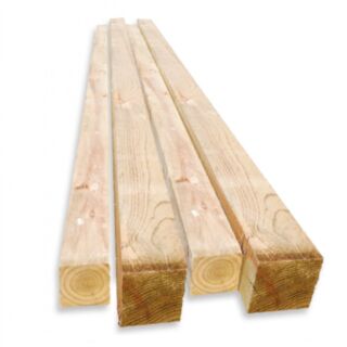 95mm X 95mm Square End Treated Fence Post 3m