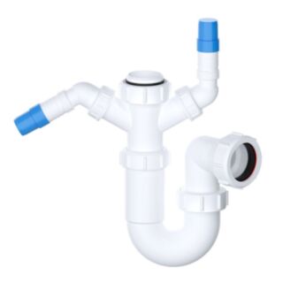 Viva Sink Trap With Twin 135 Degree Nozzles 1 1/2 (40mm)