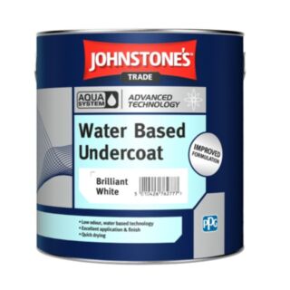 Johnstones Trade Aqua Wb Undercoat Brilliant White  - 1Ltr