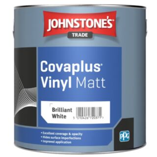 JohnstoneS Trade Covaplus Vinyl Matt Brilliant White 10Ltr