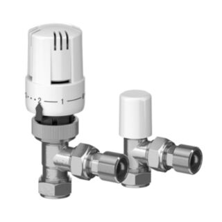 EPH Angled Thermostatic Radiator Valve 10mm Twin Pack