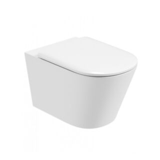 REFLECTIONS WALL HUNG RIMLESS WC WITH SOFT CLOSE SEAT