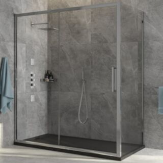 Aspect Framed Sliding Shower Door 1100mm X 2000mm