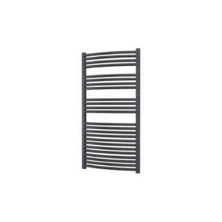 Vaporo Alta 25mm Curved Anthracite Towel Rail 1200mm X 500mm