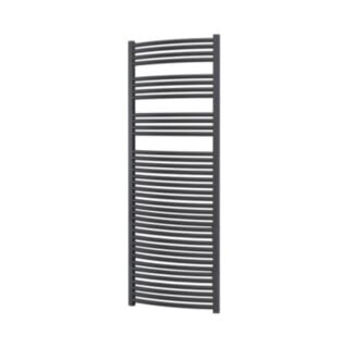 Vaporo Alta 25mm Curved Anthracite Towel Rail 1800mm X 600mm